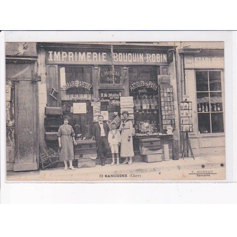SANCOINS: imprimerie, bouqin-robin - très bon état
