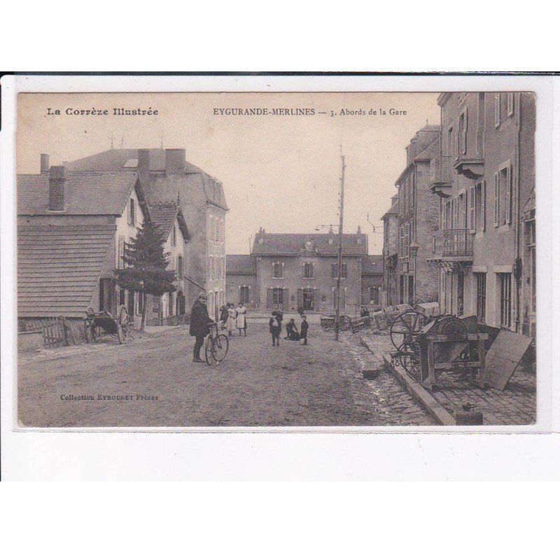 EYGURANDE-MERLINES: abords de la gare, vélo - état