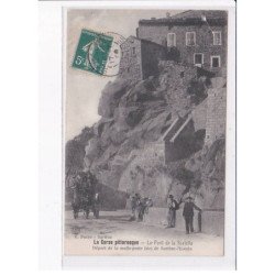 SARTENE: le pont de la scalella, départ de la malle-poste, attelage - état