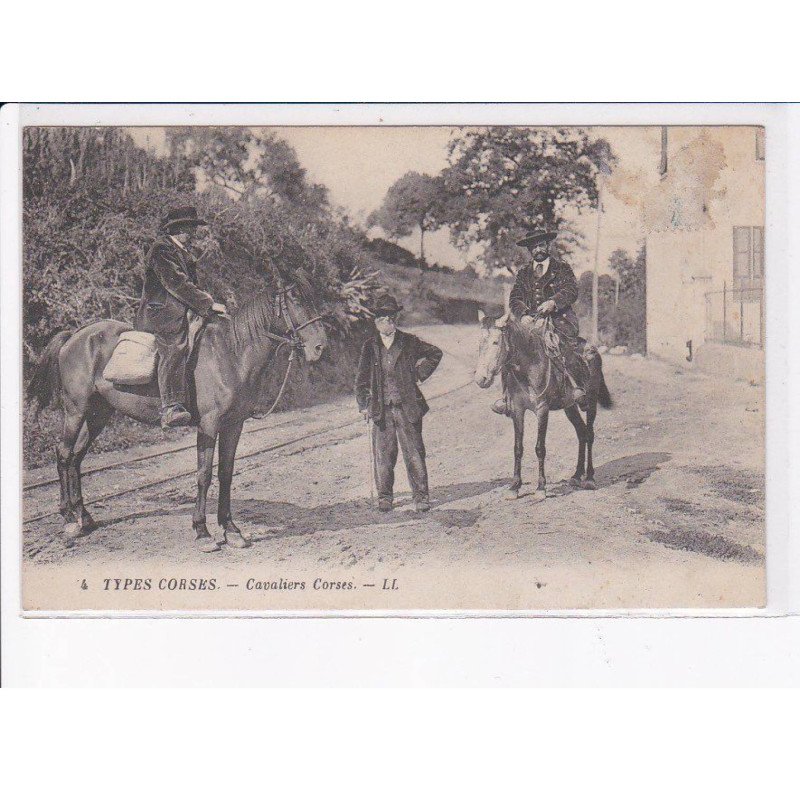 CORSE: cavaliers corses, cheval, chevaux - état