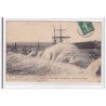 PORTRIEUX : grand tempete du 17 mars 1906, goelette saga, couverte par les vagues - tres bon etat