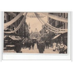 TARARE - Fête des Mousselines (6 et 7 Août 1911) - Les décorations rue Pêcherie - très bon état