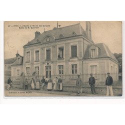 RYES : la mairie et l'ecole des garcons buste de M. Guernier - tres bon etat