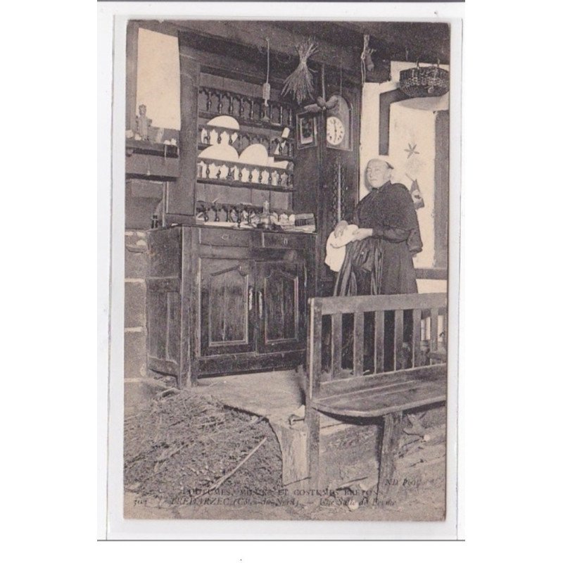 TRADARZEC : coutmes, moeurs et costumes breton, une salle de ferme - tres bon etat