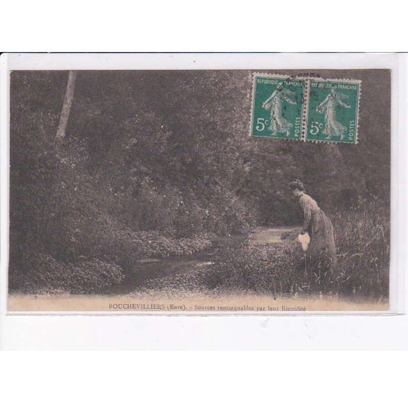 BOUCHEVILLIERS: sources remarquables par les limpidité - très bon état