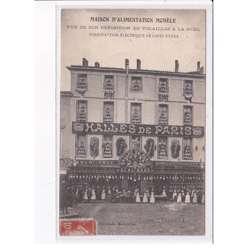 MONTPELLIER: maison d'alimentation modèle vue de son exposition de volailles à la noel - état