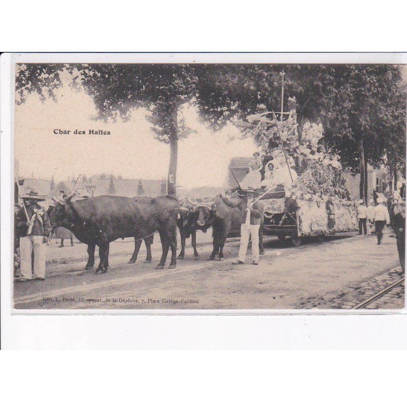 TOURS: char des halles, boeufs - très bon état