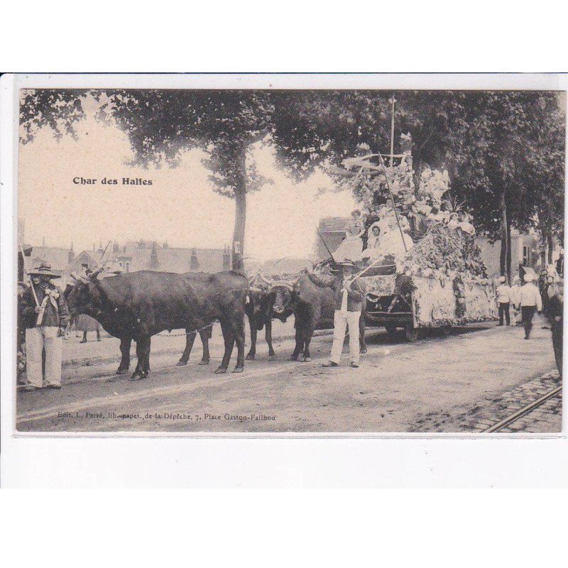 TOURS: char des halles, boeufs - très bon état