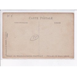 FOUGERES: cours de mademoiselles dapilly, fête du 6 mars 1910 - très bon état