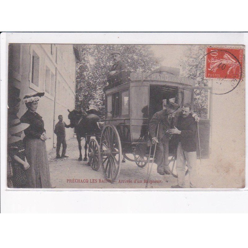 PRECHACQ LES BAINS: arrivée d'un baigneur - très bon état