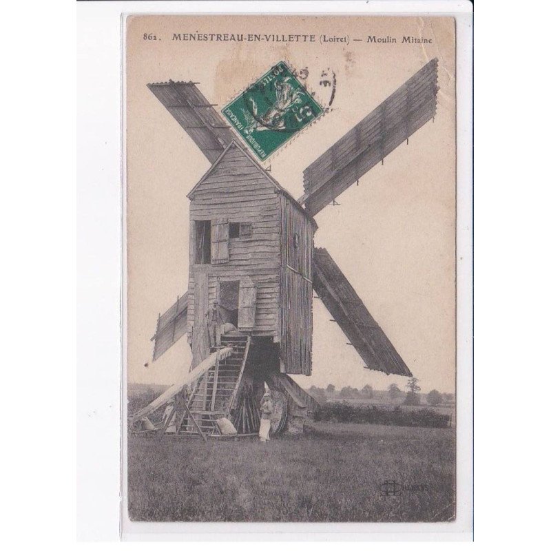 MENESTREAU-en-VILLETTE: moulin mitaine - état