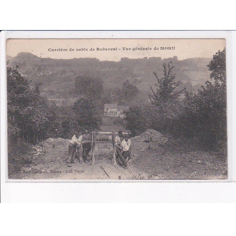 MORU: vue générale de moru, carrière de sable de roberval - très bon état