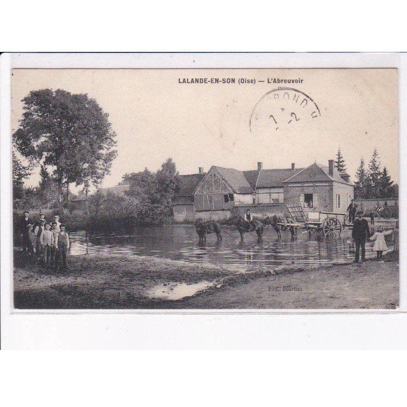 LALANDE-en-SON: l'abreuvoir - très bon état