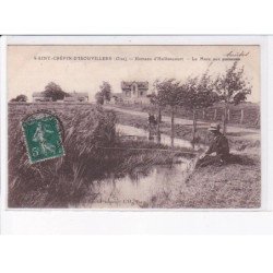 SAINT-CREPIN-D'IBOUVILLES: hameau d'haillancourt, la mare aux poissons - très bon état