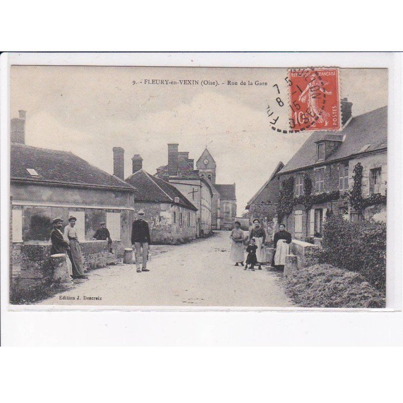 FLEURY-en-VEXIN: rue de la gare - état