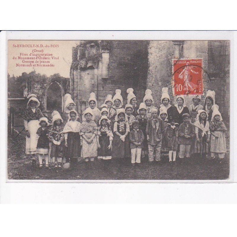 SAINT-EVROULT-NOTRE-DAME-du-BOIS: fêtes d'inauguration du monument d'orderic vital - état