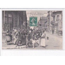 BERK-PLAGE: marchande de poissons au coin de la rue des bains - état