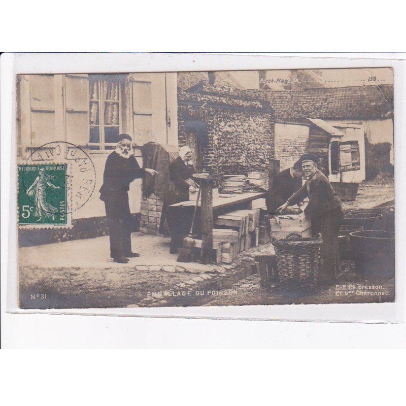 BERCK-PLAGE: emballage de poissons - état