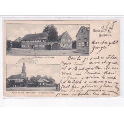 BOOFZHEIM: gruss aus, gasthaus zue krone, neue kirche, haltestelle des strassenbahn - état