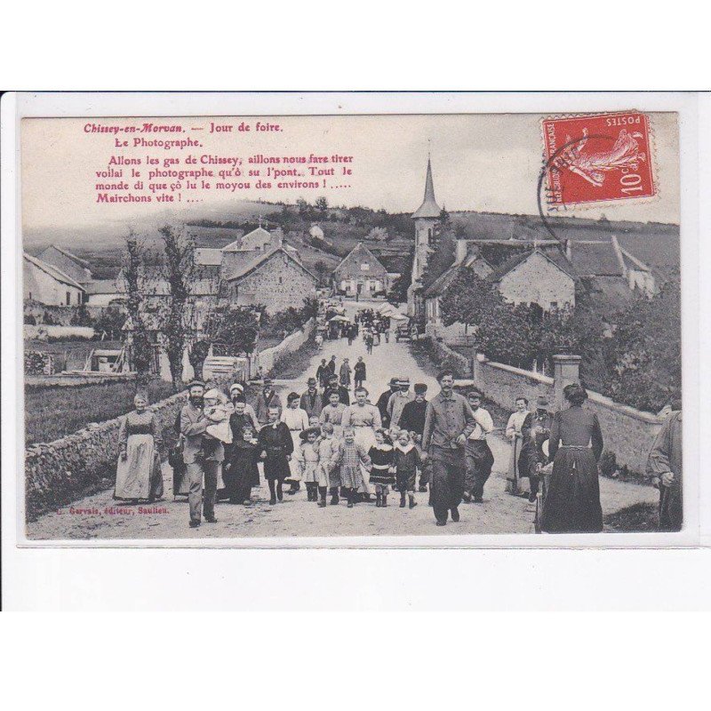 CHISSEY-en-MORVAN: jour de foire, le photographe - état