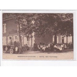 VERDUN-sur-le-DOUBS: hôtel des platanes - état