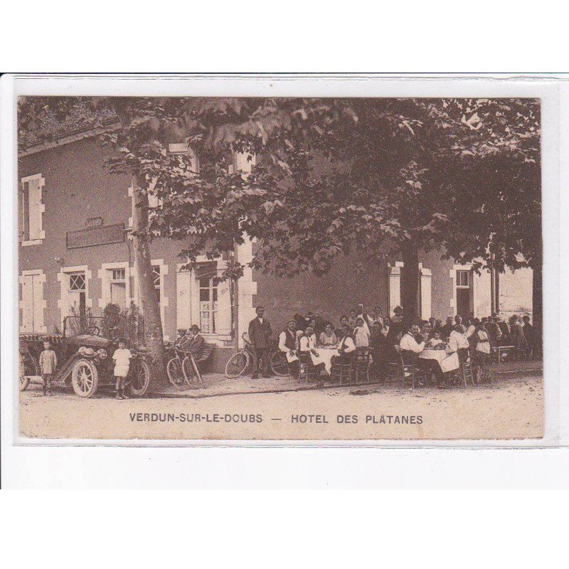 VERDUN-sur-le-DOUBS: hôtel des platanes - état