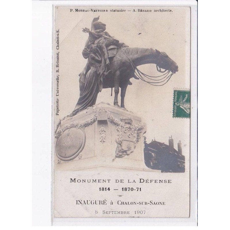 CHALON-sur-SAONE: monument de la défense, 1814- 1870-71 - état