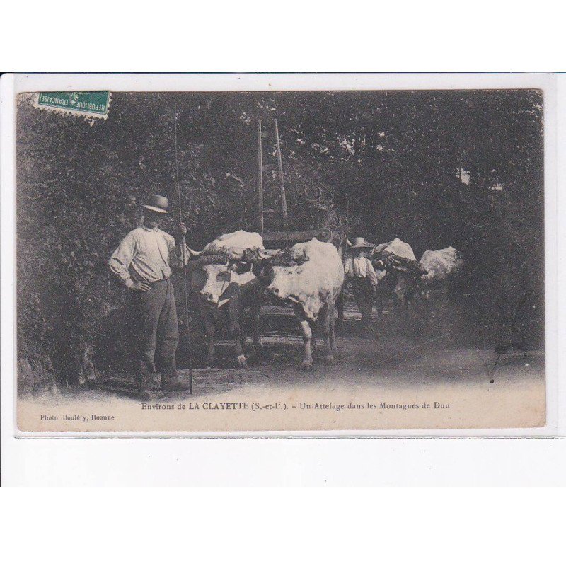 LA CLAYETTE: un attelage dans les montagnes de dun - très bon état