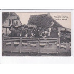 MONTPONT: cavalcade du 10 mai 1925, char de la musique - très bon état