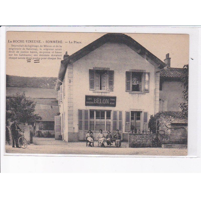 LA ROCHE-VINEUSE: somméré, la place, bélon, café épicerie tabac régie - très bon état