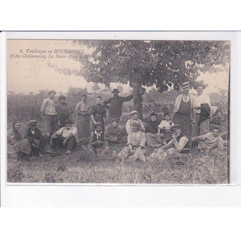 DEMIGNY: L. Pidault, vendanges, (côté charolonnaise) la sieste après le repos - très bon état