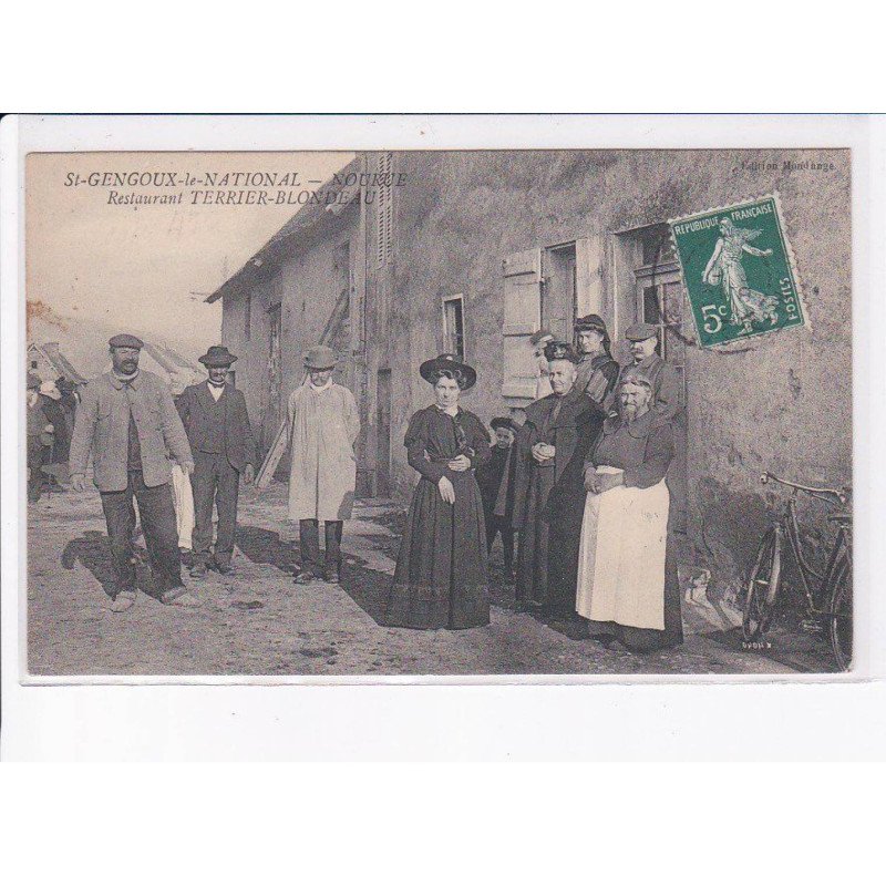 SAINT-GENOUX-le-NATIONAL: nourue, restaurant terrier-blondeau - très bon état