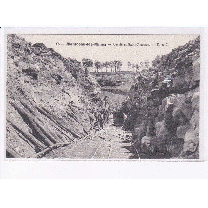 MONTCEAU-les-MINES: carrières saint-françois - très bon état