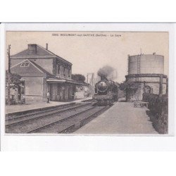 BEAUMONT-sur-SARTHE: la gare - très bon état