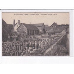 MALICORNE: industrie locale, fabrique de poteries et grès - très bon état