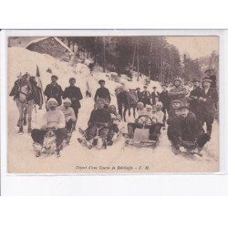 SAVOIE: départ d'une course de bobsleighs - très bon état