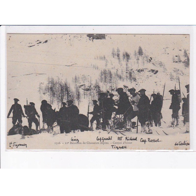 HAUTE SAVOIE: 11e bataillon de chasseurs alpins, convoi d'hiver - état