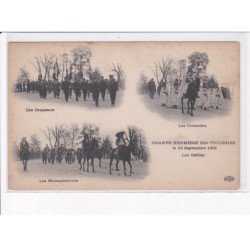 PARIS: 75001, les drapeaux, les croisades, les mousquetaires, grande kermesse des tuileries 1908, défilé - très bon état