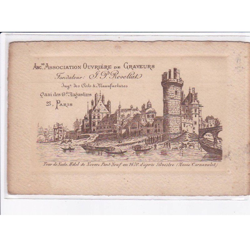 PARIS: 75015, ancienne association ouvrière de graveurs - état