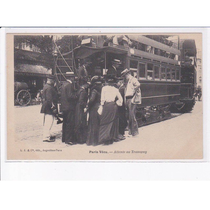 PARIS: paris vécu, attente au tramway - très bon état