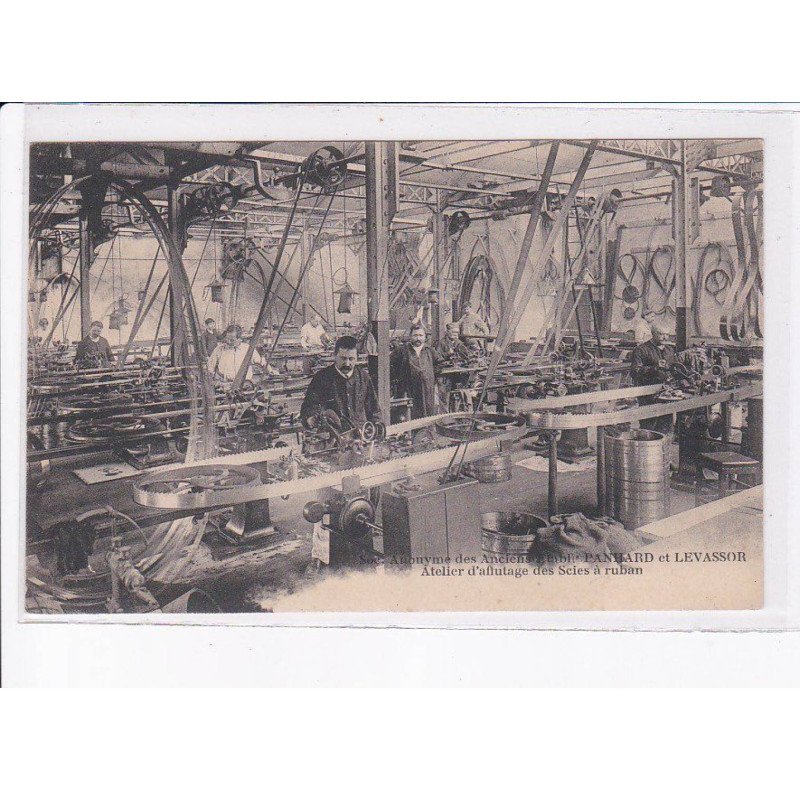 PARIS: panhard et levassor, atelier d'affutage des scies à ruban - très bon état