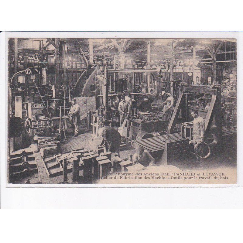 PARIS: Penhard et Levassor atelier fabrication machines-outils pour travail du bois - très bon état