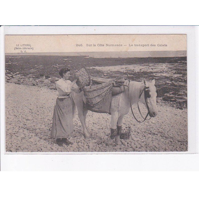 SEINE MARITIME: le transport des galets - état