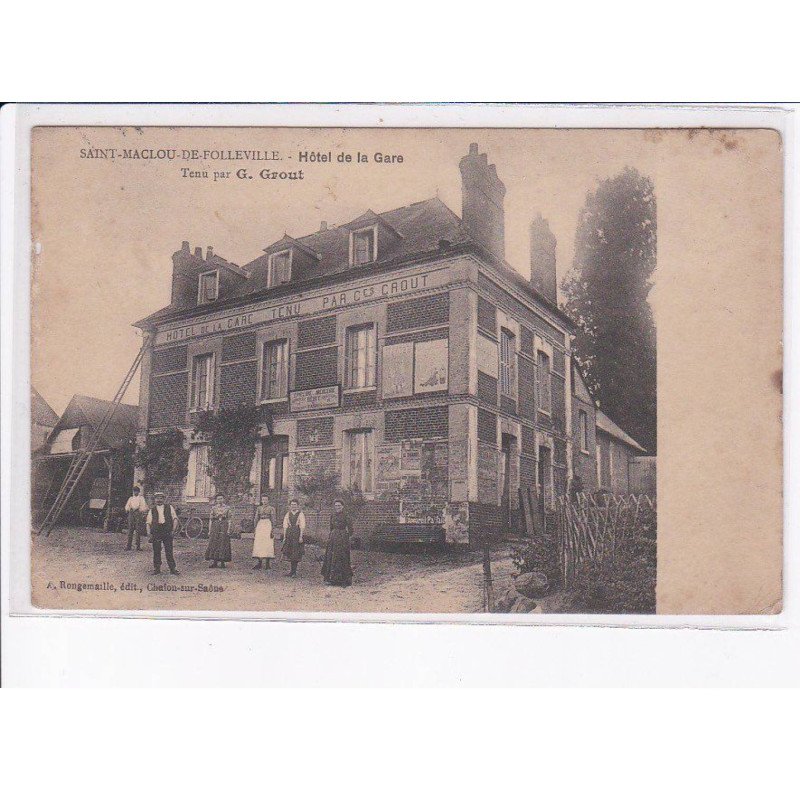 SAINT-MACLOU-de-FOLLEVILLE: hôtel de la gare - état