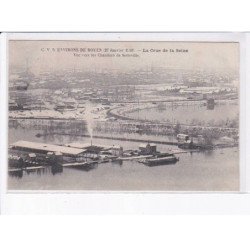 environs de ROUEN: la crue de la seine, vue vers les chantiers de sotteville - très bon état