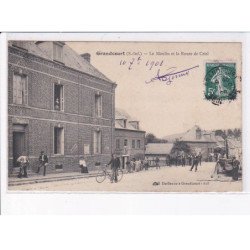 GRANDCOURT: le moulin et la route de criel - très bon état