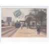 NANGIS: intérieur de la gare, arrivée du train de belfort, train - très bon état