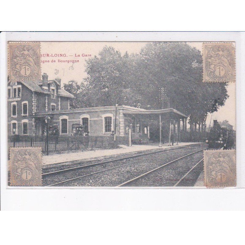MORET-sur-LOING: ligne de bourgogne, la gare - très bon état