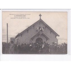 SARTROUVILLE: 1913, bénédiction de la chapelle saint-joseph, évèque de versailles - très bon état