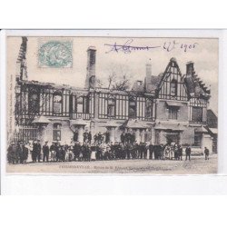 FRESSENNEVILLE: maison de M. Edouard Riquier, après l'incendie - très bon état